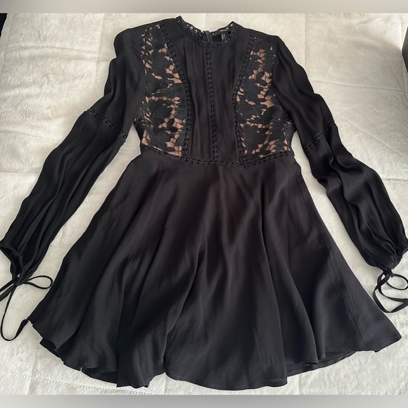 💜Forever 21 Crochet Overlay Mini Dress - Picture 3 of 4